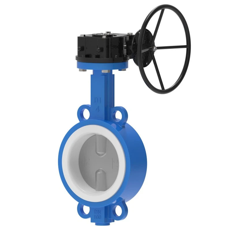 Gear Wafer PTFE-fôret sommerfuglventil